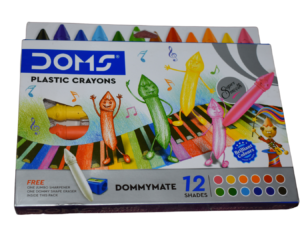 Roll over image to zoom in DOMS Dommymate Plastic Crayons 12 Shades