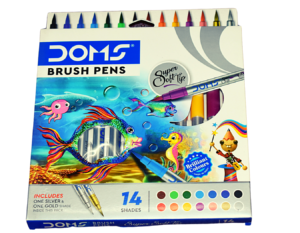 Doms Brush Pens Colour 14 Shades