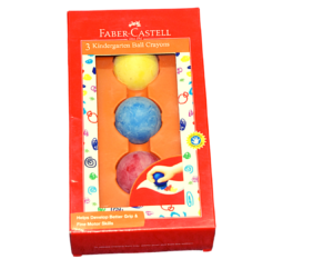 Faber-Castell Kindergarten Ball Crayons - Pack of 3 (Assorted)